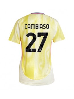 Juventus Andrea Cambiaso #27 Zenski Gostujuci Dres 2024-25 Kratak Rukavima